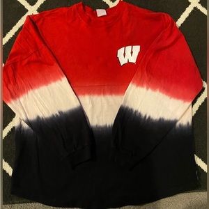 Vintage Wisconsin Badgers Tie Dye Sleeve